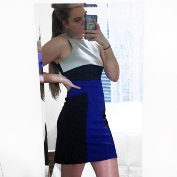 Gianni Bini Dresses & Skirts - Gianni Bini 90's Colorblock Bodycon Dress
